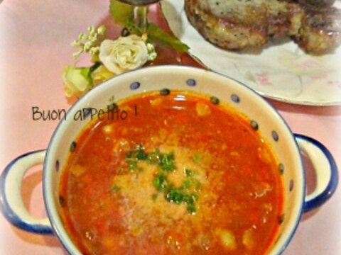 ☆★大豆入りトマトスープ♪★☆
